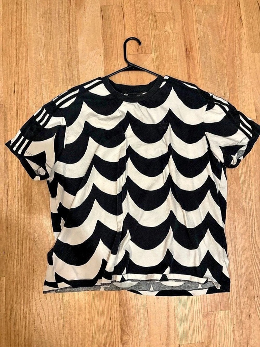 adidas x Marimekko Laine Graphic Tee Black & White Medium
